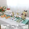 Decoração de Aniversário Decorações de Mesa de Sobremesa Suporte de Exibição de Casamento Mesa de Festa Bandeja de Bolo de Plástico Suporte de Sobremesa