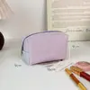 Bolsa de Maquillaje Bordada de Gasa de Gran Capacidad a Rayas Bolsa Portátil para Maquillaje de Salida Bolsa de Artículos de Tocador de Viaje