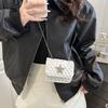 2025 Nuevo Verano Estilo Coreano Moda Estrella Diamante Cadena Bolso Cuadrado Pequeño de Hombro Cruzado Elegante y Hermoso para Mujer