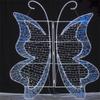 Farol de Calle Cruzado Forma de Mariposa Luz Decorativa Patrón de Festival Lámpara de Forma Paisaje Linterna Festiva Exterior Impermeable Cielo Estrellado