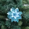 Decoraciones de Navidad combinación grande de flor de cerezo flor de Pascua flor de Navidad adorno colgante para árbol de Navidad flor de simulación flor de Pascua