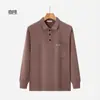 Directamente del fabricante: Camisa Base Casual de Manga Larga para Hombre con Cuello Campana, Forro Polar, Versátil y Adecuada para Todos, Pantalones Casuales Versátiles
