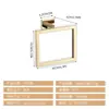 Estante de Almacenamiento Popular para Baño de Acero Inoxidable Transfronterizo Juego de Cinco Piezas Colgador para Toallas y Servilletas Juego de Estantes Cuadrados de Almacenamiento