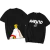 Camisetas de Manga Corta de Anime Naruto Naruto Sasuke Kakashi Periférico Tendencia de Verano Sueltas para Hombre y Mujer