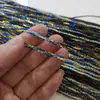 Cuerdas de Cabello Trenzadas de Colores, Bandas para el Cabello de Rastas de Siete Colores, Accesorios para el Cabello de Niños, Cuerdas para el Cabello de Rastas, Cintas Doradas