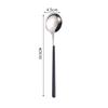 Cuchara coreana de acero inoxidable 304, cuchara de mango largo, cuchara para bibimbap, cuchara para helado, cuchara de postre, acero inoxidable, alto valor de color