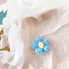 Broche de Flor Fofo Flor de Lã Tricotada Pinos Joias Roupas Bolsa Flor Pom Pom Pingente Corsage Acessórios