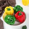 Modelo falso de pimiento de simulación vegetal de espuma de simulación modelo de pimiento rojo verde amarillo accesorios simulación pimiento linterna