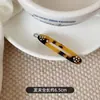 Pasador de Acetato Coreano con Diamantes Triturados y Flor Pequeña Ovalado Pinza para Flequillo Lateral Retro Accesorio Versátil para el Cabello de Oficina