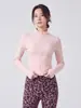 Ropa de yoga para mujer petite ropa con protección solar cuello alto cremallera seda de hielo sensación fresca secado rápido chaqueta ropa deportiva corte ajustado a la moda