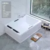 Tina de hidromasaje exterior acrílica de doble tamaño para parejas, con funciones de surf y masaje, con control de temperatura, adecuada para uso doméstico y diseñada para adultos