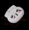 Preto e Branco Nylon Fivela de Mola Bainha de Moletom Calçados Jaqueta de Plumas Fivela de Ajuste Elástico Fivela de Duas Furações Antiderrapante