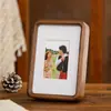 Encaixe de espiga e mortise porta-retrato de 7 polegadas mesa alta senso nogueira maciça 6 polegadas 8 polegadas 10 polegadas A4 foto caligrafia produção atacado