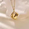 Amazon Collar de Acero de Titanio Estilo Cruz Colgante en Forma de Corazón para Mujer Circonita de Color Joyería Geométrica de Lujo Nicho Cadena para la Clavícula
