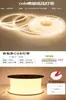 Tira de Luz Cob Autoadhesiva 12V24V Bajo Voltaje Decoración del Hogar Gabinete Techo Atmósfera LED Lineal de Aluminio Tira de Luz Decorativa para Interiores
