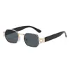 Gafas de Sol Poligonales Metálicas Primavera/Verano 2026 Gafas de Sol de Estilo de Lujo de Gama Alta Europeas y Americanas para Hombres y Mujeres, Gafas de Moda Tendencia