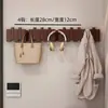 Perchero de pared elegante y bien diseñado para entrada, de madera maciza, con ganchos para dormitorio, sala de estar, perchero y colgador de sombreros de pared con forma de tecla de piano, colgador de bolsas