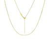 Cadena de clavícula ajustable universal Joker de moda con forma de O y cuentas finas de plata esterlina S925, versión coreana, venta al por mayor