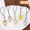 Donut de gato pastel de gato cuerda para teléfono móvil cadena de teléfono móvil de dibujos animados linda colgante dulce para mochila de estudiante regalo para amigas
