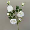 Arreglo floral de piso para boda con flores falsas, ramo falso de loto con rocío de rosa, arreglo floral terminado, flores artificiales, nuevo ramo falso que se puede enviar en nombre de otros.