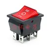 Interruptor Kcd4 em Forma de Barco com Luz, Duas Velocidades, Três Velocidades, Quatro Pinos, Seis Pinos, Interruptor Basculante, Forma de Barco, Dupla Via, Dupla Polaridade 20A