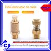 Silenciador ajustável de cobre pneumático slll 1 minuto 2 minutos 3 minutos 4 minutos 6 minutos 1 polegada válvula solenóide acelerador silenciador escape