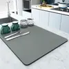 Tapete Escurridor de Cocina, Tapete Absorbente de Tierra de Diatomeas para Encimera, Tapete para Ollas, Tapete Aislante de Calor, Posavasos para Barra, Tapete para Secar Platos, No Lavable