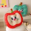 Cojín de silla engrosado con forma de manzana de dopamina, cómodo para uso doméstico, adecuado para ventanales, tatamis de estudiantes, alfombrilla de suelo suave de dibujos animados