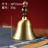 Bestseller Amazon transfronteiriço: sino de latão maciço para atrair riqueza, ornamento de feng shui, sino de mão para cerimônia do chá e restaurante, presente criativo