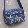 Bolsa Feminina Popular Mais Vendida, Bolsa de Tecido Floral, Bolsa Transversal de Grande Capacidade, Bolsa com Zíper Multicamadas à Prova d'Água para Mães de Meia-Idade e Idosas, Bolsa de Feira de Rua
