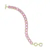 Pulsera de Circonita Cúbica, Joyería de Moda de Lujo Ligero de un Solo Color, Pulsera de Alta Gama al por Mayor Transfronteriza, Venta Directa del Fabricante