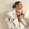 Chanel Colorido Cadena Redonda Amor Botón Metálico Cardigan Puño de Camisa Tejido Accesorios Decorativos Hebilla
