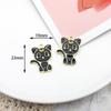 Sailor Moon Luna Cat Alloy Oil Dropping DIY Acessórios Brincos Pingente Preto e Branco Cartoon Cat Japonês