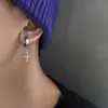 Pendientes de Cruz Retro Tendencia Personalidad Clips para Orejas de Hombre Hip-Hop Elegantes Versátiles Pendientes de Hombre Accesorios de Gama Alta