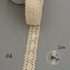 Encaje de algodón tejido en forma de ola encaje de algodón hecho a mano DIY material para ropa cortina encaje de algodón