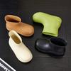 Nuevas Botas de Lluvia Versátiles para Mujer, Zapatos para Agua de Suela Gruesa Media y Baja, Antideslizantes, Resistentes al Desgaste, Impermeables para Exterior, Botas de Lluvia Simples de Color Sólido para Mujer