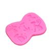 Molde de silicona de arcilla para hornear con forma de gato, 5 agujeros, para chocolate, azúcar, decoración de pasteles