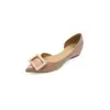2026 Sapatos Mary Jane Elegantes e Modernos para Mulheres Baixas, Bico Fino, Salto que Aumenta a Altura, Slip-On com Fivela Quadrada Vermelha