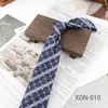 Gravata Formal de Negócios Masculina, Estilo Coreano, Listrada Retro Britânica 8CM Gravata Amarrada à Mão, Jacquard Estilo Universitário, Em Estoque