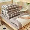Conjunto de cama puro algodão de três peças para estudantes universitários, lençol de cama 100% algodão, capa de edredom, protetor de colchão, roupa de cama de solteiro para dormitório