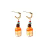 Set de Collar y Pendientes de Piedra Natural Exótica y Perlas, Pendientes y Accesorios de Collar de Lujo Ligero Original de Nicho con Artesanía Fina para Mujer