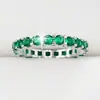 Anillo Brillante de Circonita Exquisito y Sencillo Transfronterizo con un Toque de Alta Gama, Moderno y Versátil, Venta Directa del Fabricante