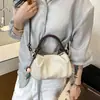 Yuezi 2026 Verano Nuevo Bolso de Mano Plisado Nube Moda Femenina Bolso Cruzado para el Trabajo Bolso Tote Pequeño Exquisito