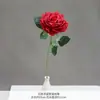Flor de Seda para Boda Flor de Techo Material Flor Artificial Roja China Arreglo de Boda Peonía Roja Grande Rosa Flor de Cascada