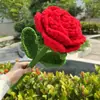 Regalo de San Valentín, Ramo Gigante de Rosas, Regalo Tejido a Mano para Niñas y Mejores Amigas, Regalo de Flor Eterna Terminado