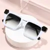 Gafas de Sol Cuadradas de Marco Grueso, Unisex, Marco Negro Clásico, Protección Uv380, Estilo Urbano de Moda, Gafas de Sol Versátiles