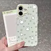 Aplicável à capa de celular iPhone 17 Pro Max Apple 16 Fofa estilo coreano 15 Pro À prova de queda 14 Estrelas Espalhadas Coelho