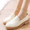 Meias para Mulheres Estilo Japonês Longas de Primavera Finas de Renda Algodão Meias Xadrez Sxy Femininas Produto Novo 2020 Atacado