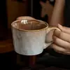 Taza de agua muy atractiva, taza de café vintage, taza de cerámica, taza para el hogar, taza para el desayuno al por mayor, taza a juego de lujo ligero para parejas