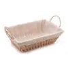 Cesta Retangular de Papel com Forro em Tecido com Alça 31cm x 19cm x 12cm - Wolff